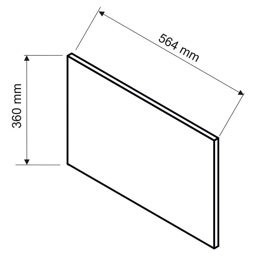 Boční Panel Livia 360x564 Bílý Lesk Baumax