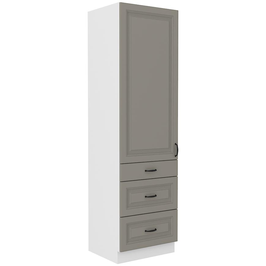 Kuchyňská Skříňka Stilo claygrey/bílá 60DKS-210 3S 1F Baumax