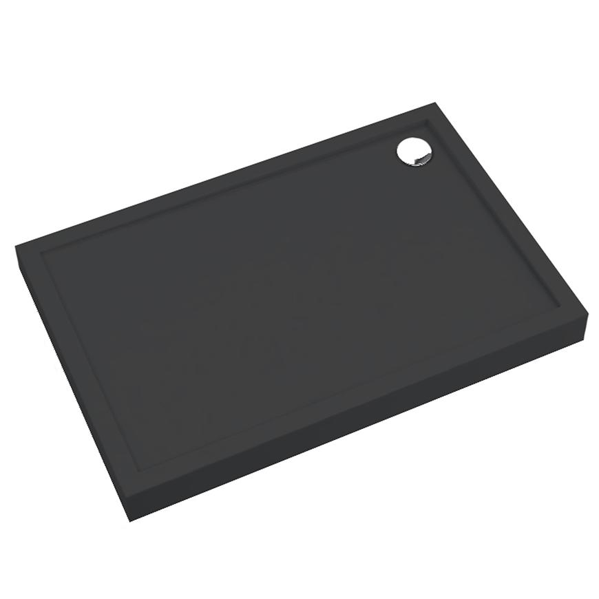 Vanička obdélníková Black Mat 80x120x12 Espera Plus AQM4638CMG SCHEDPOL