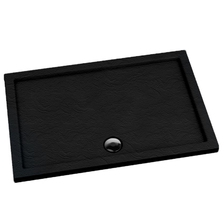 Vanička obdélníková Black Stone 90x100x5 Espera AQM268CST SCHEDPOL