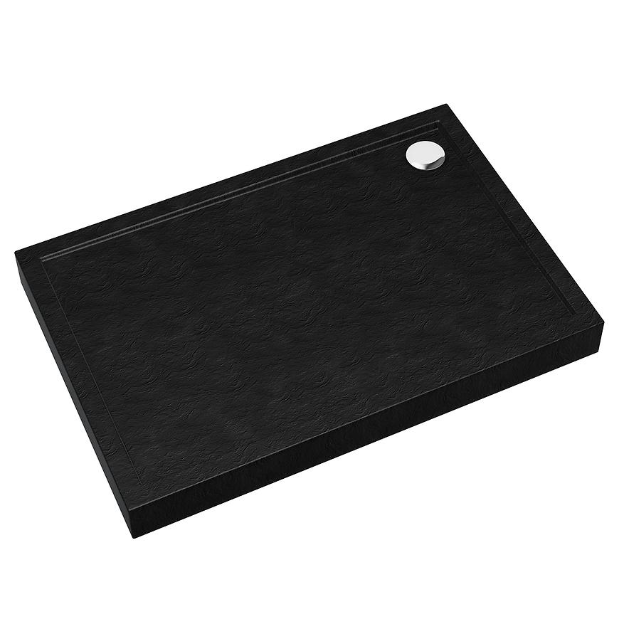 Vanička obdélníková Black Stone 90x120x12 Espera Plus AQM4647CST SCHEDPOL