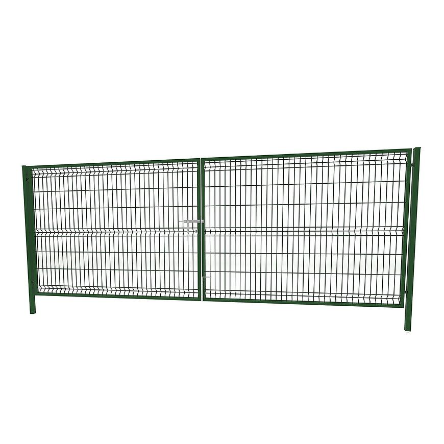 Brána 3D 400x153 cm – RAL 6005 Baumax