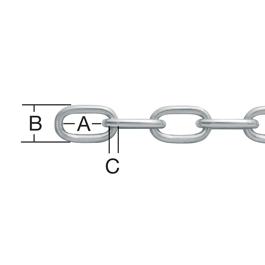 Řetěz ocel a 8mm zn Vormann