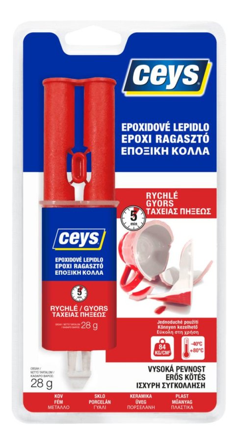 CEYS 48510200 dvousložkové epoxidové lepidlo univerzální rychlé 28g