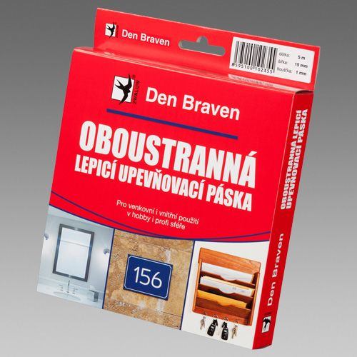 Den Braven - oboustranná lepicí páska 1x25mm/5m