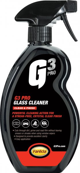 FARÉCLA G3 PRO GLASS CLEANER čistič skla 500ml Clean + Finish 7202