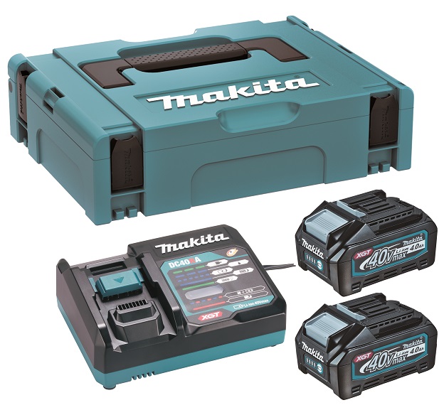 MAKITA sada baterií a nabíječky XGT LiIon 40V 2x 4Ah