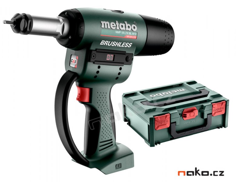 METABO NMP 18 LTX BL M10 aku nýtovací pistole na nýtovací matice 601788840 bez aku