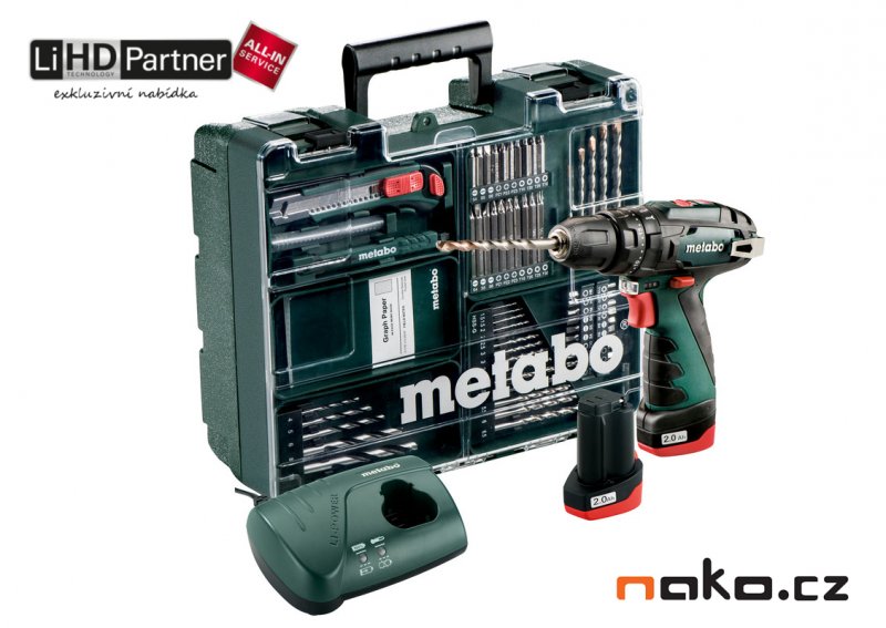 METABO PowerMaxx SB Basic Set mobilní dílna aku příkl.šroubovák (2x2