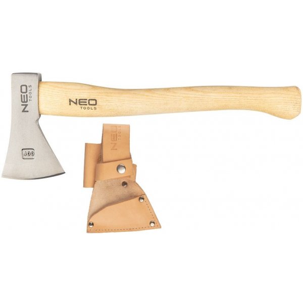 NEO TOOLS NEO TOOL 63-119 sekera s koženým pouzdrem 400g dřevěné topůrko