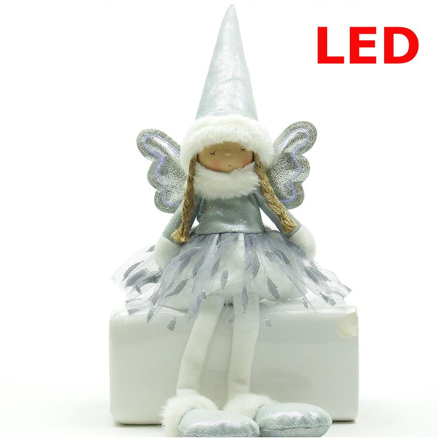 Anděl nohatý 47cm led 42205 Baumax