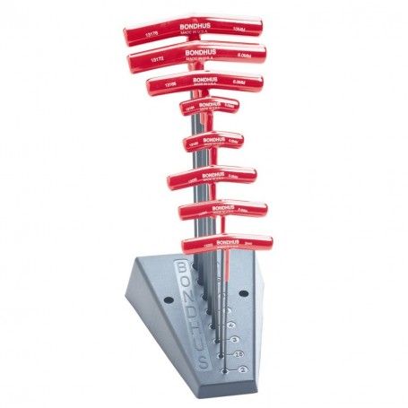 BONDHUS 13189 sada T-klíčů imbus s kuličkou BTX 80M/S metric ve stojanu