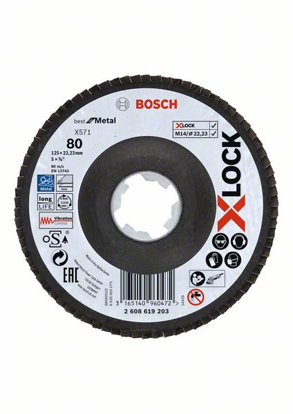 BOSCH 2608619203 lamelový kotouč 125mm X-LOCK