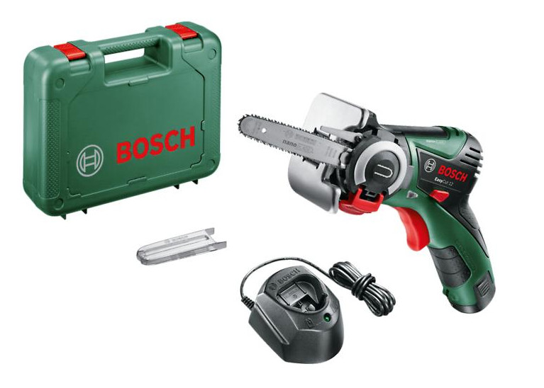 BOSCH EasyCut 12 aku řetězová prořezávací pila 12V LiIon 2.5Ah 06033C9020