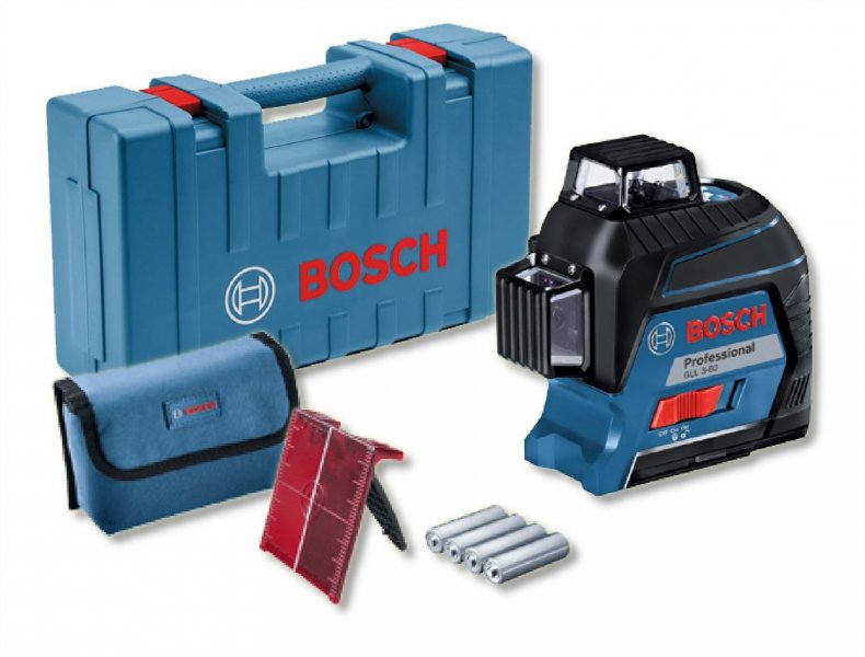 BOSCH GLL 3-80 Professional křížový čárový nivelační laser v kufříku 0601063S00