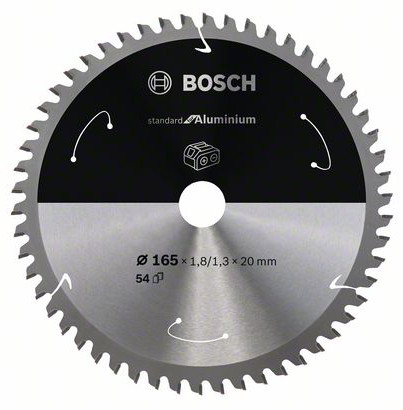 BOSCH pilový kotouč Standard for Aluminium AKU 165x20mm 54Z