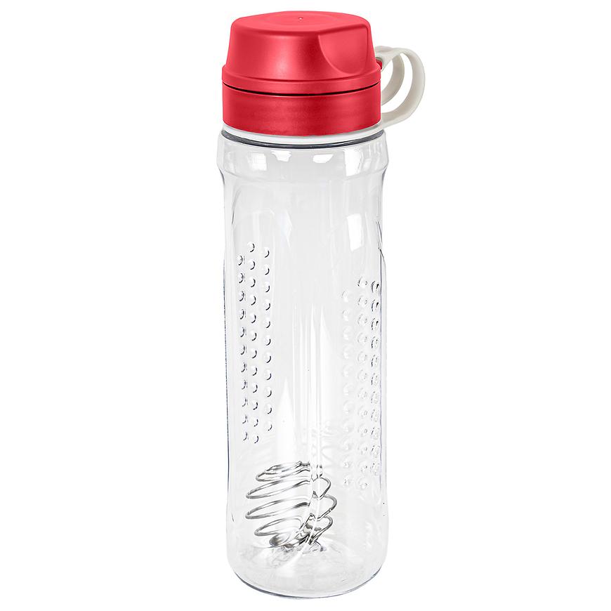 Bidon 610 ml Shaker plus pružina malina