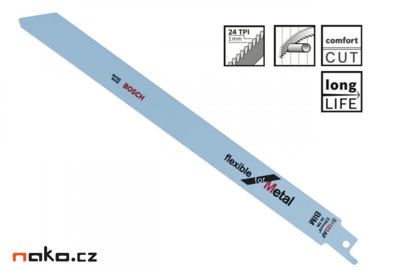 Bosch 2608657409 Pilový plátek do pily ocasky S 1225 VF Heavy for Metal