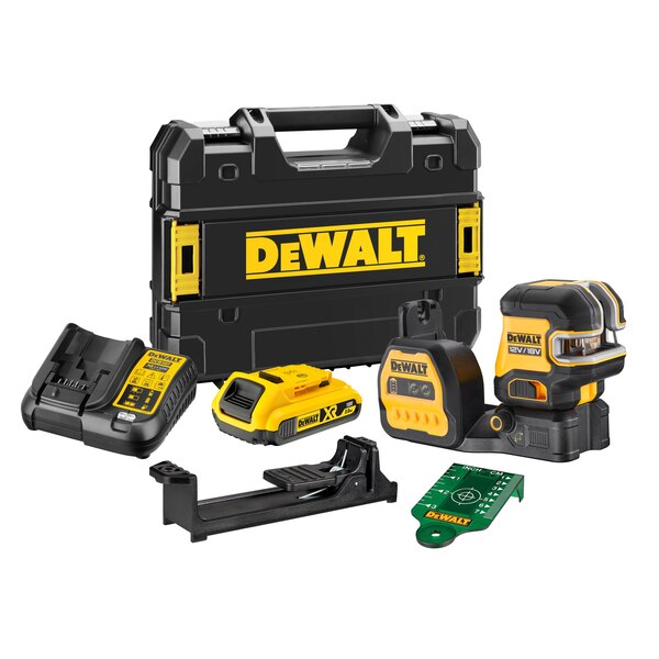 DeWALT DCE822D1G18 křížový laser s olovnicí zelený 12/18V 1x18V/2