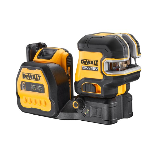 DeWALT DCE825D1G18 křížový laser s pěti bodovými paprsky zelený 12/18V 1x18V/2