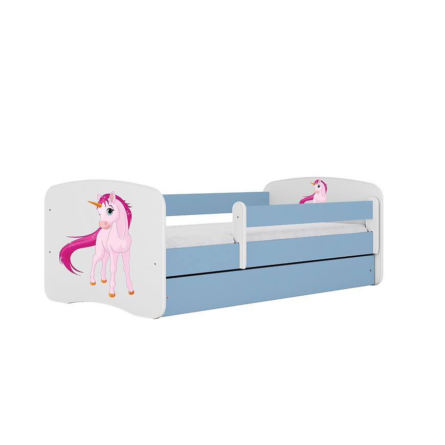 Dětská postel Babydreams+M modrá 70x140 Jednorožec Baumax