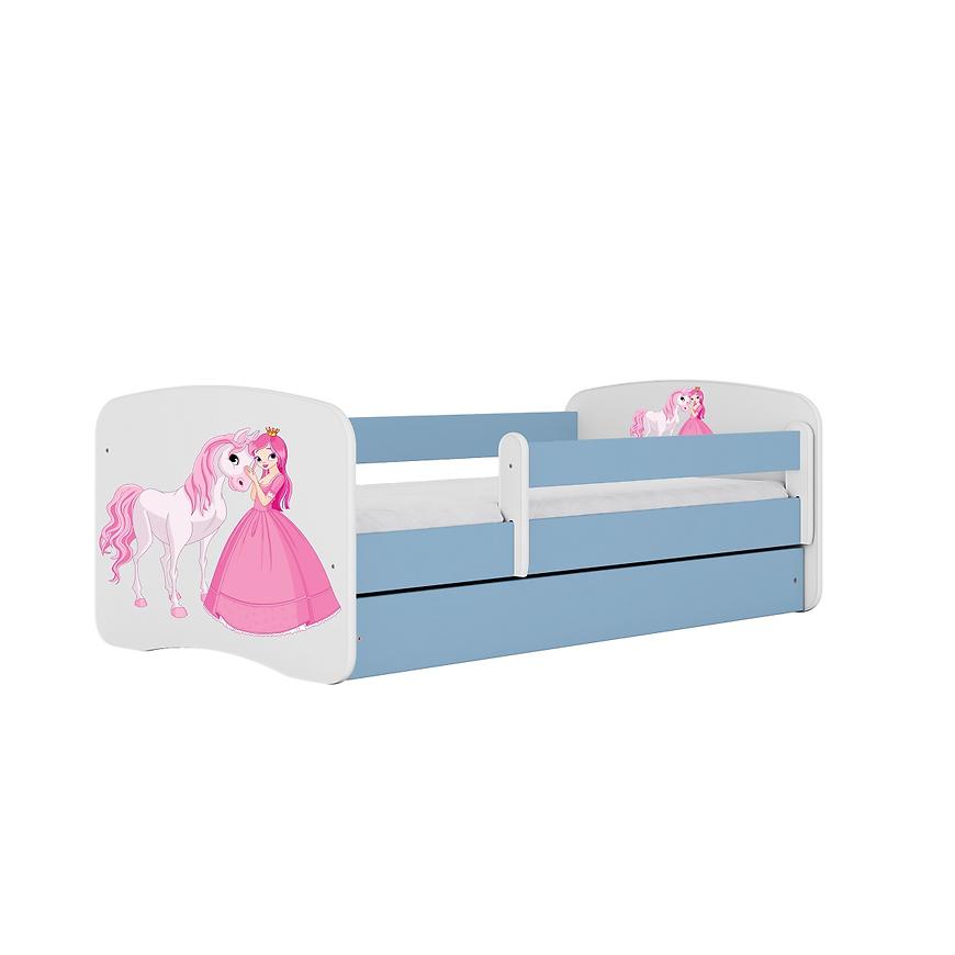 Dětská postel Babydreams+SZ+M modrá 80x180 Princezna 2 Baumax