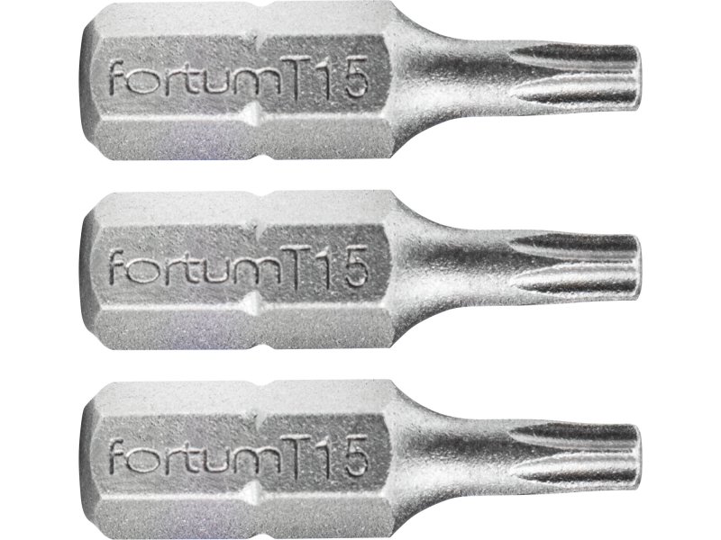 FORTUM-KITO bit TORX T 15x25mm S2 4741415 - 3ks