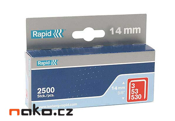 ISABERG RAPID Spony 53 x 14 mm červené 2500 ks