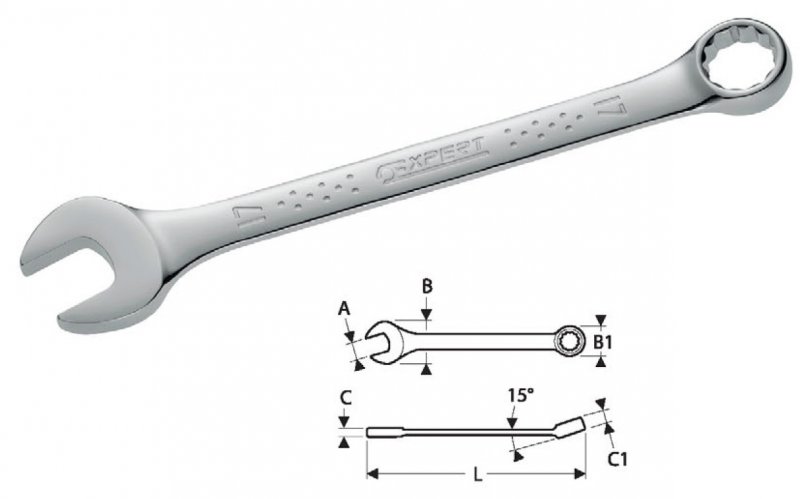 Klíč očkoplochý 11 TONA EXPERT E113206T