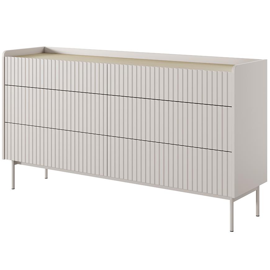 Komoda Level C 153 6S beige/dub scandi Baumax