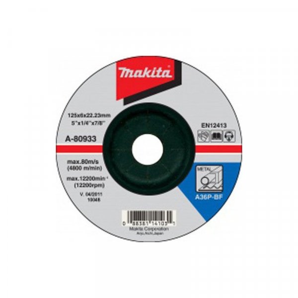 MAKITA 125x6mm A36P-BF brusný kotouč A-80933