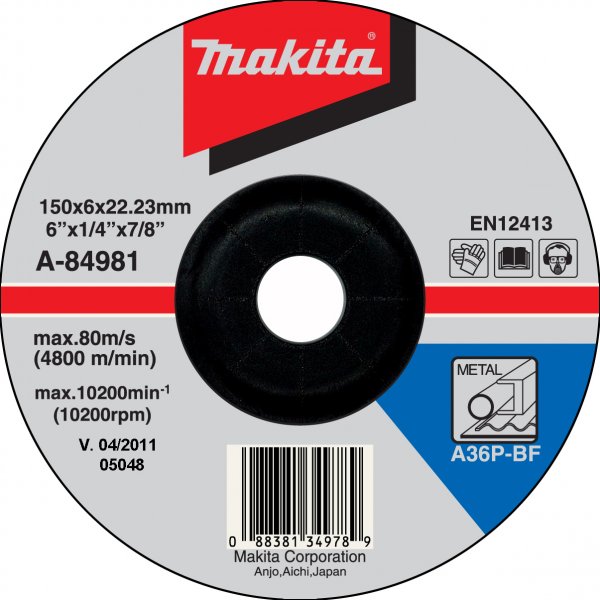 MAKITA 150x6mm brusný kotouč A-84981