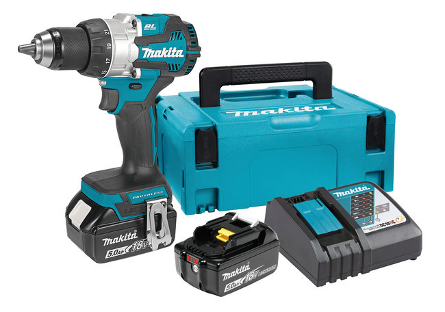 MAKITA DDF489RTJ bezuhlíková aku vrtačka LiIon LXT 18V 2x 5Ah Makpac