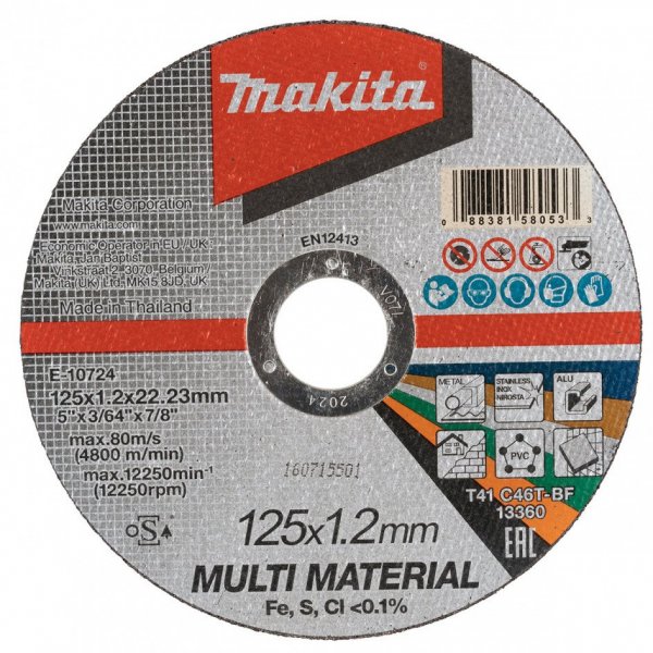 MAKITA E-10724 řezný kotouč 125x1