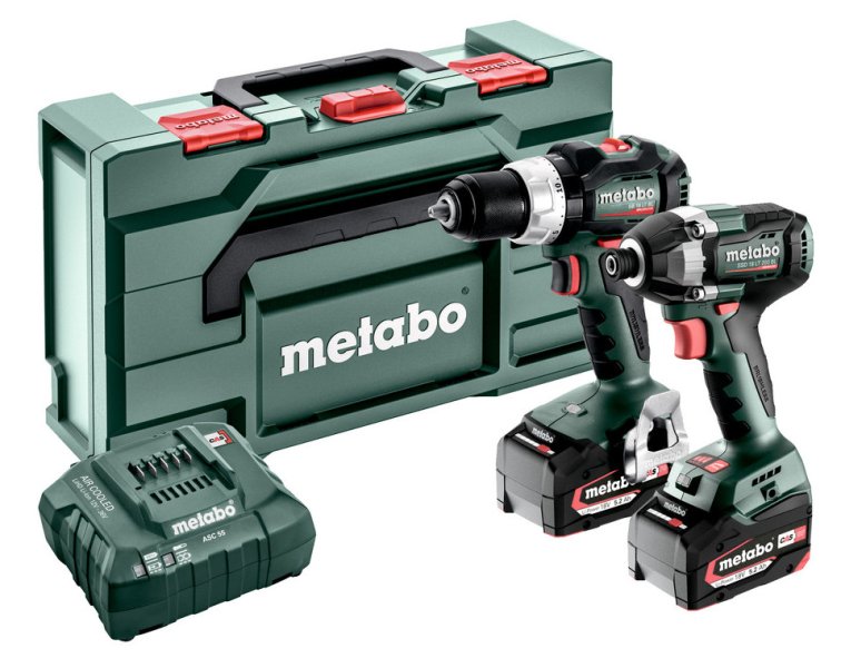 METABO COMBO SET 2.8.8 aku vrtačka SB 18 LT BL a utahovák SSD 18 LT 200 BL 2x5.2Ah