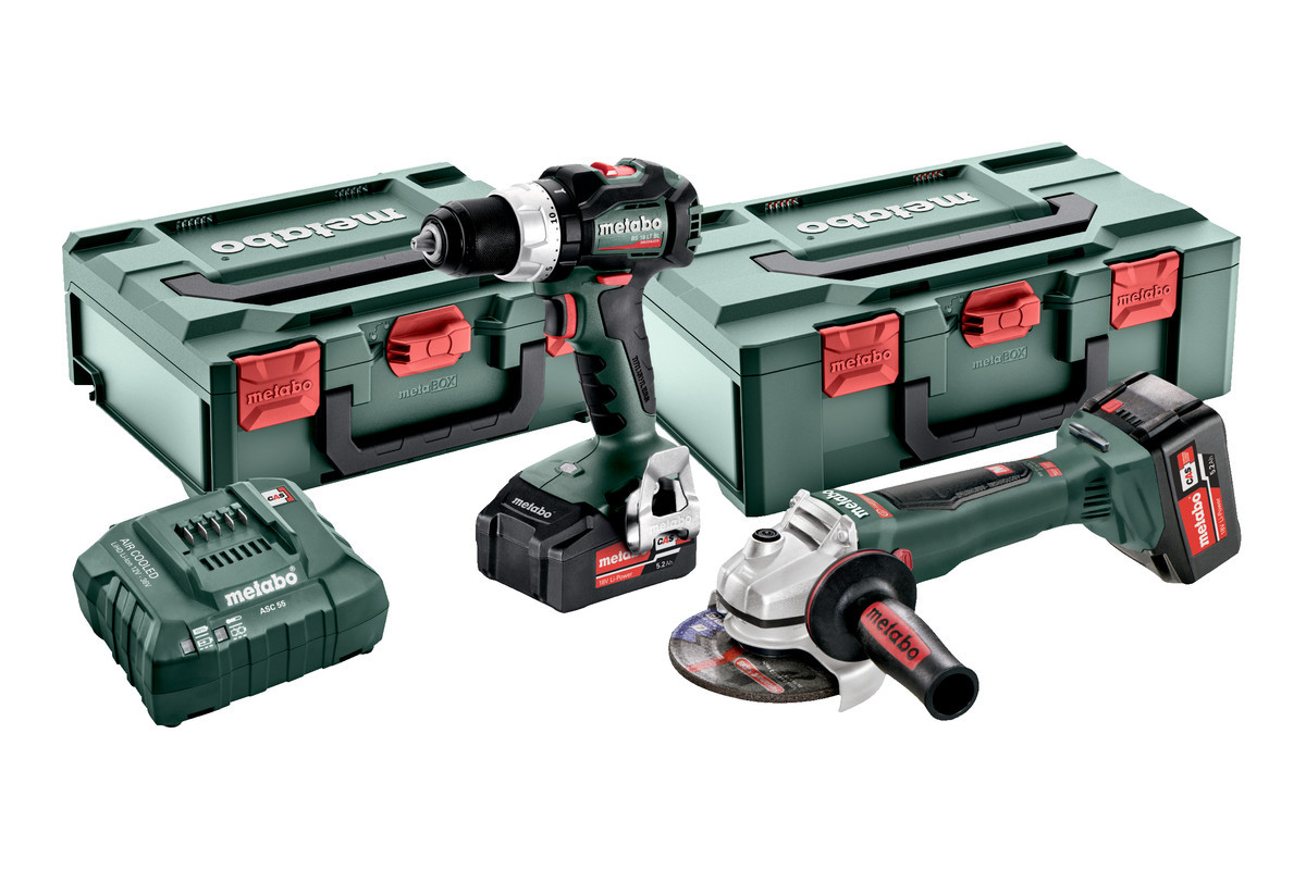 METABO Combo Set aku nářadí 18V BS 18 LT BL + WB 18 LTX BL 125 (2x5.2 Ah) 691201650