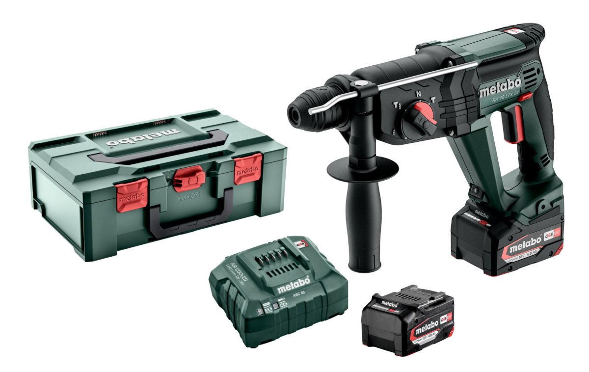 METABO KH 18 LTX 24 aku kombinované kladivo 18V 2x4Ah LiIon metaBOX 601712510