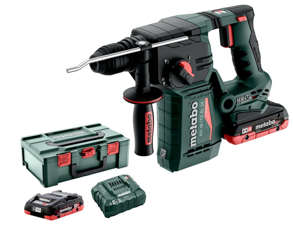 METABO KH 18 LTX BL 24 aku kombinované kladivo 18V 2x4Ah LiHD metaBOX 601713800