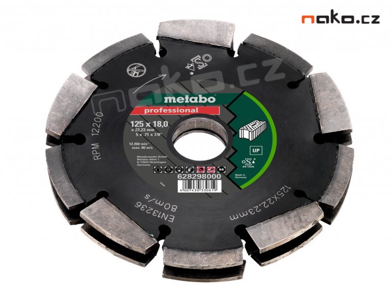 METABO diamantový frézovací kotouč 2 řadý 125mm professional UP 628298000