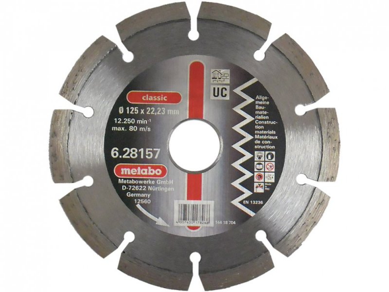 METABO diamantový řezný kotouč 125mm 628157