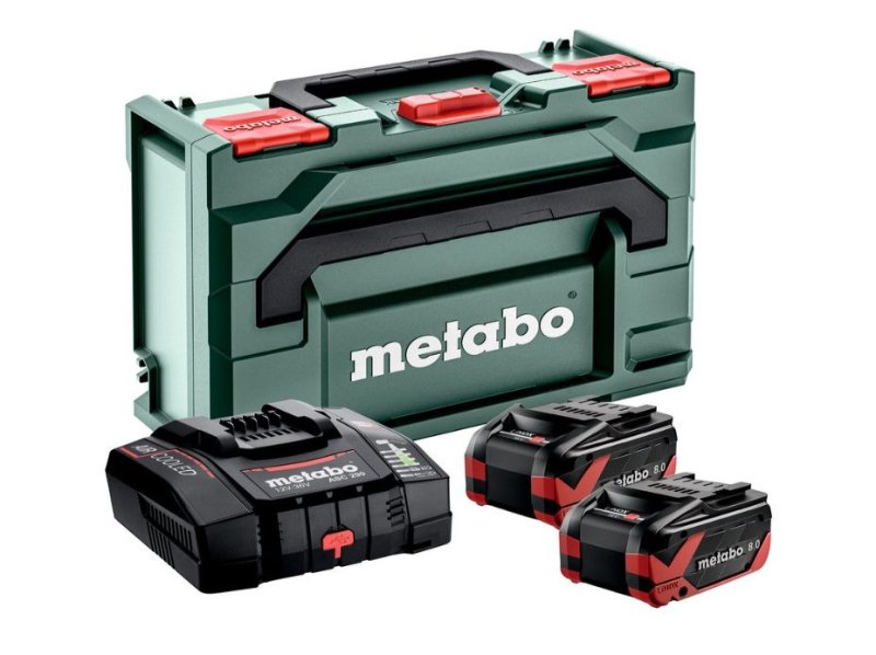 METABO sada Basic Set 18V LiHDX (2x akumulátor 8