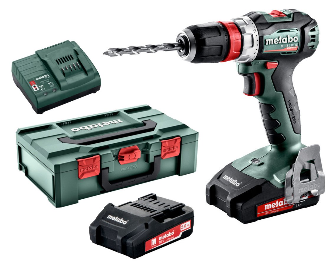 Metabo BS 18 L BL Q bezuhlíková aku vrtačka 2x 2Ah LiIon 602327500