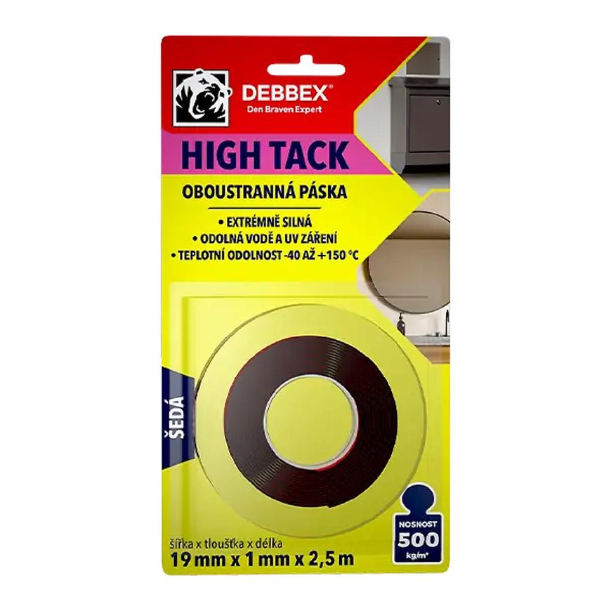 OBOUSTRANNÁ PÁSKA HIGH TACK 19MM X 2.5M Den Braven