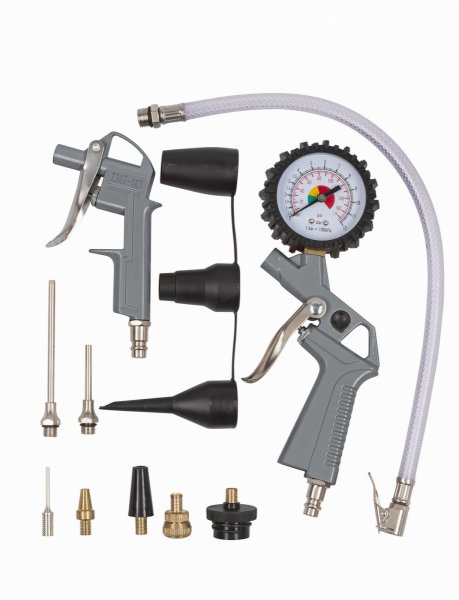 POWERPLUS AIR POWAIR0023 pneumatická sada na huštění a ofukování 13ks