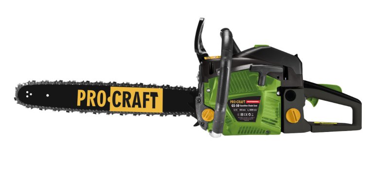 PROCRAFT GS-50 benzínová motorová řetězová pila 40cm