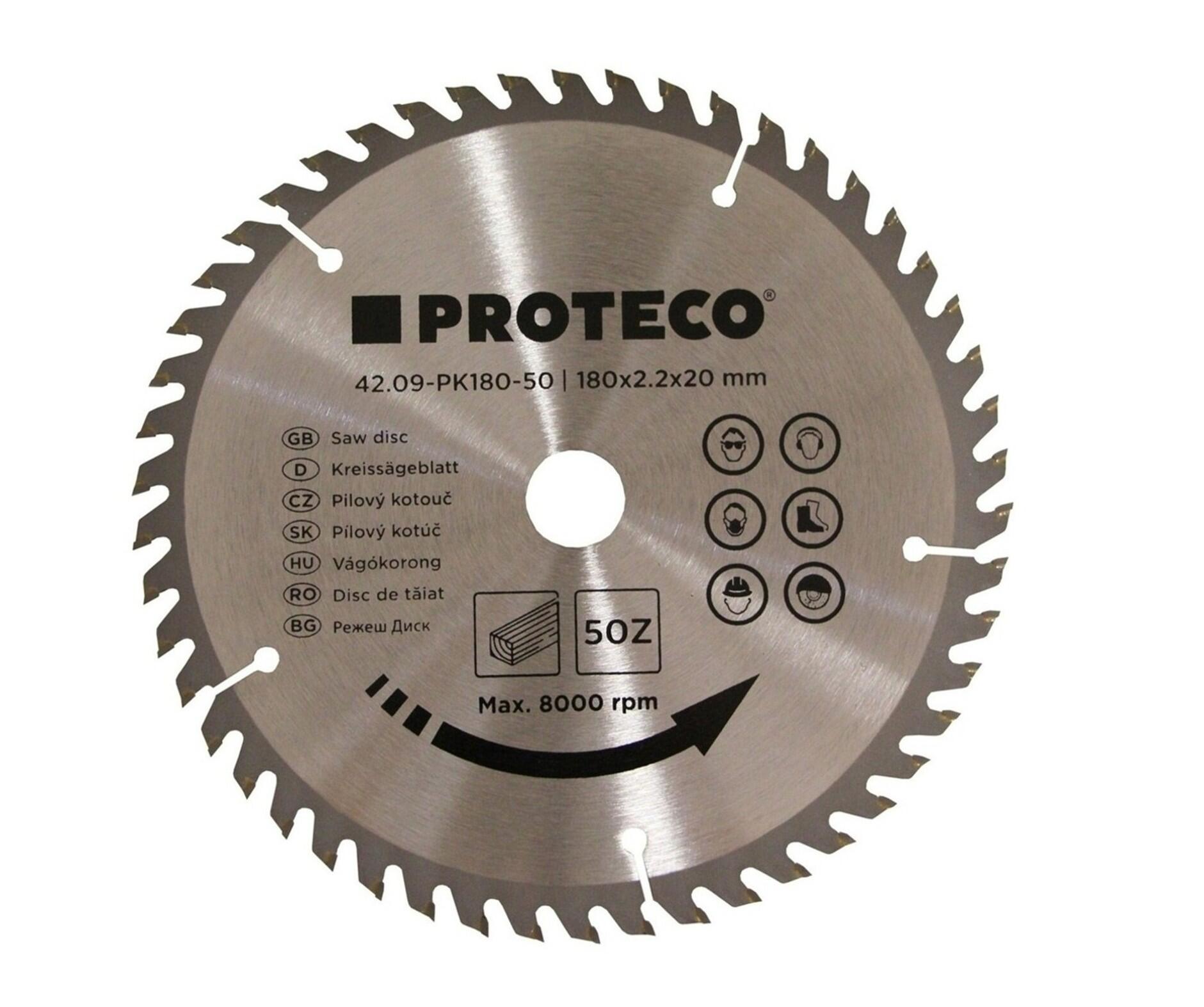 PROTECO 09-PK180-50 kotouč pilový SK 180x2.2x20 50z PROTECO