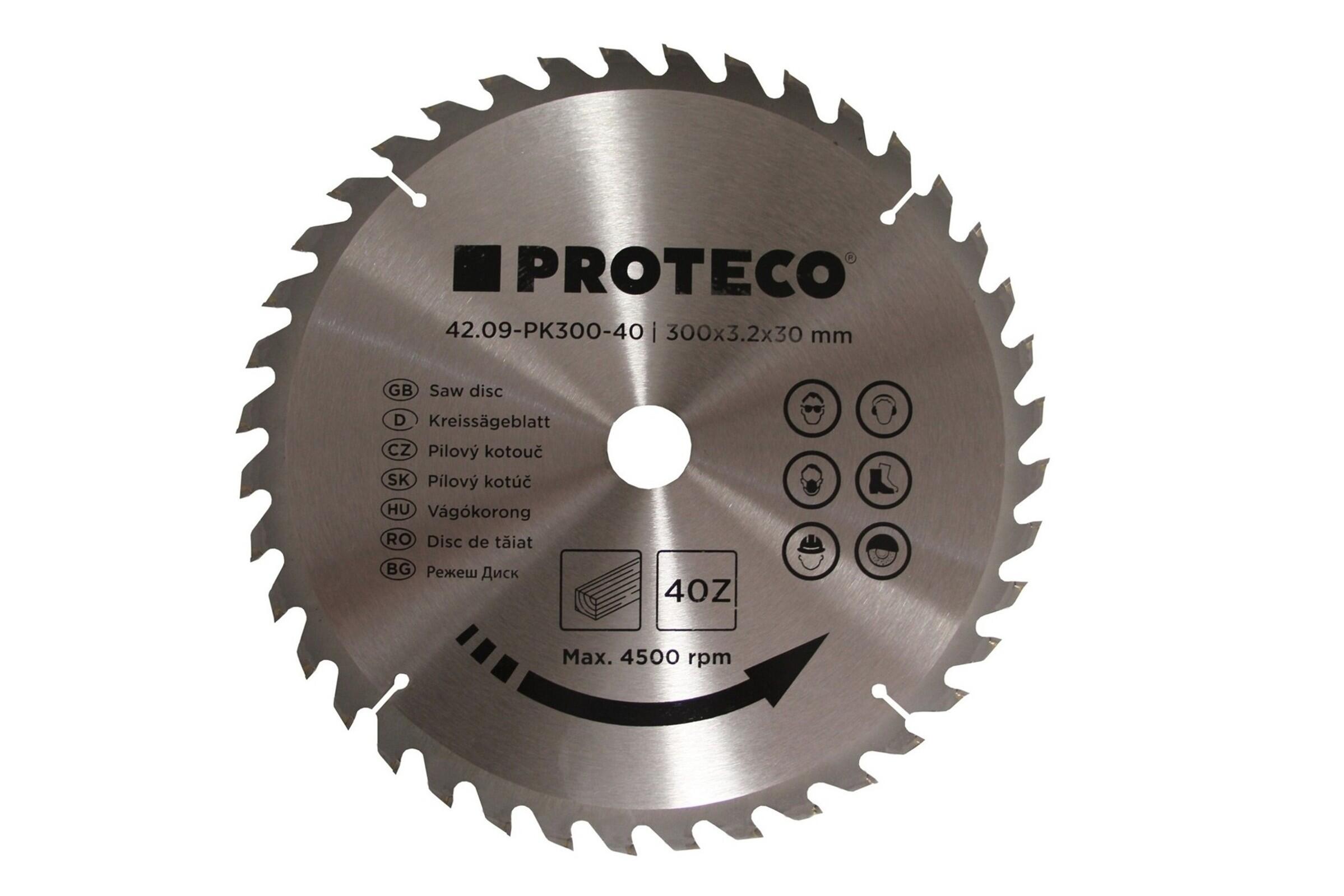 PROTECO 09-PK300-40 kotouč pilový SK 300x3.2x30 40z + redukce 30/20 mm PROTECO