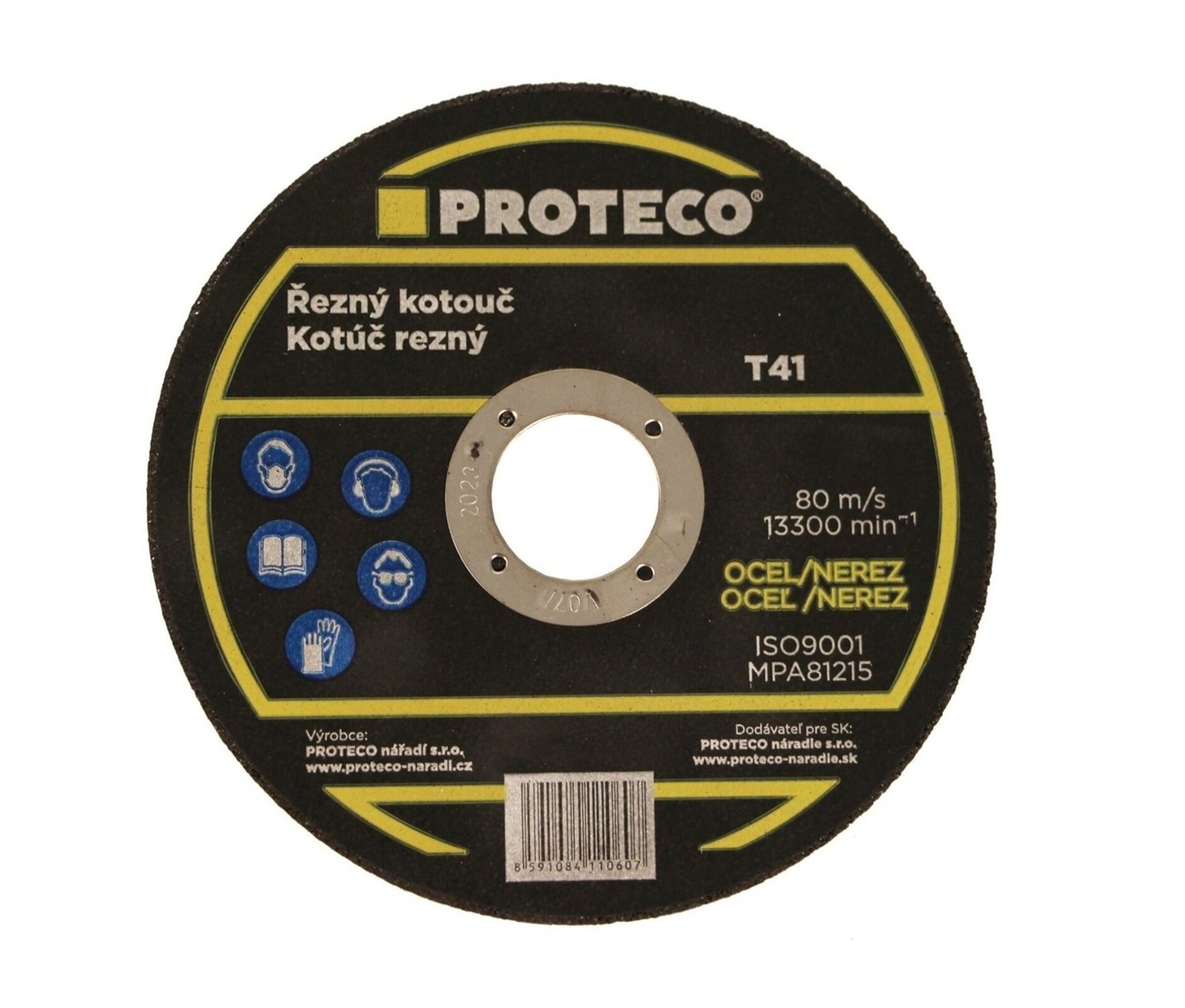 PROTECO 10.20-R-125-10 kotouč řezný 125x1.0/1.2x22.2mm