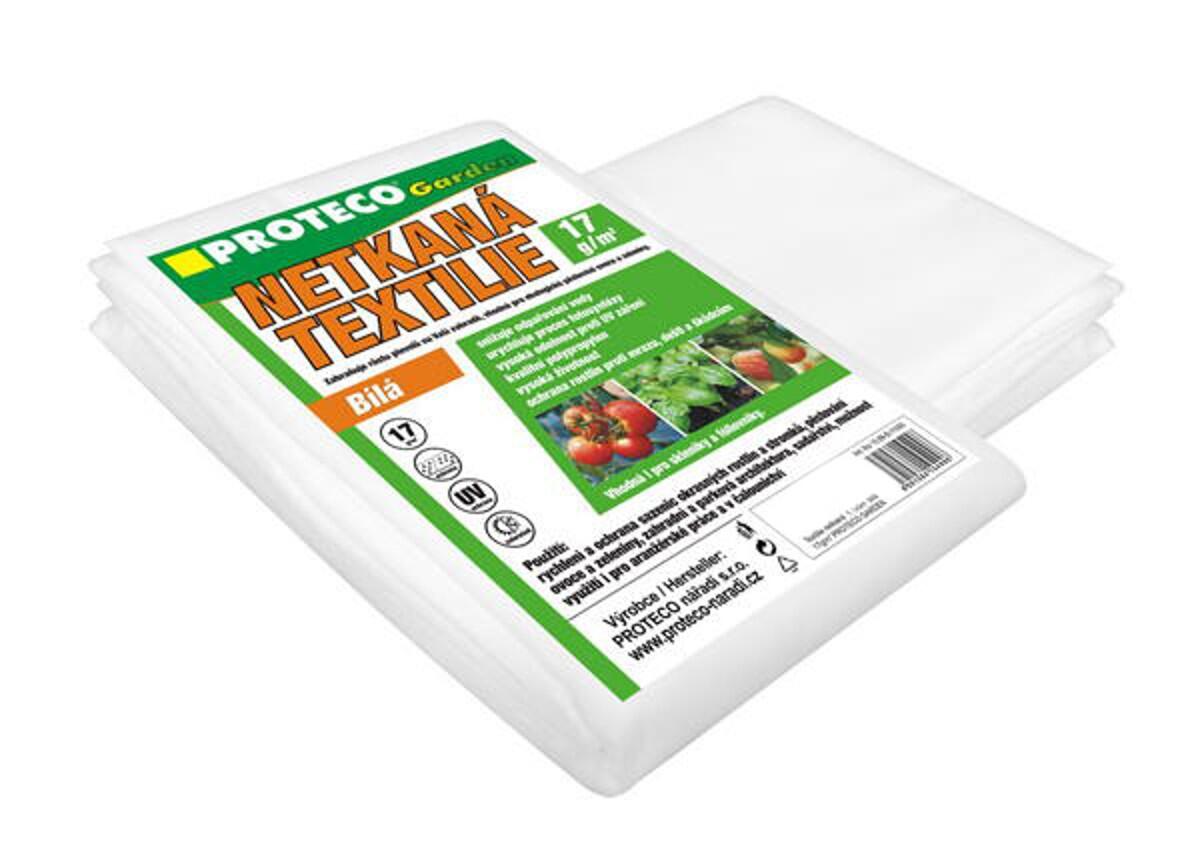 PROTECO 10.89-B-11005 textilie netkaná 1.1 x 5 m bílá 17g/m2 PROTECO