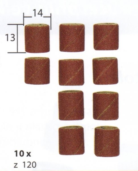 PROXXON sada brusných pásků 10ks K120 14x13mm 28979